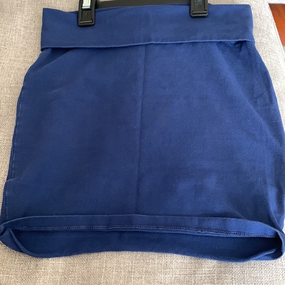 ✨H&M BLUE MINI SKIRT SIZE M - Picture 3 of 5